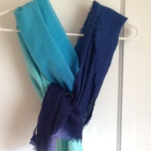 Blue Scarf/ Wrap -Teal Blue, Light Blue, Dark Blue